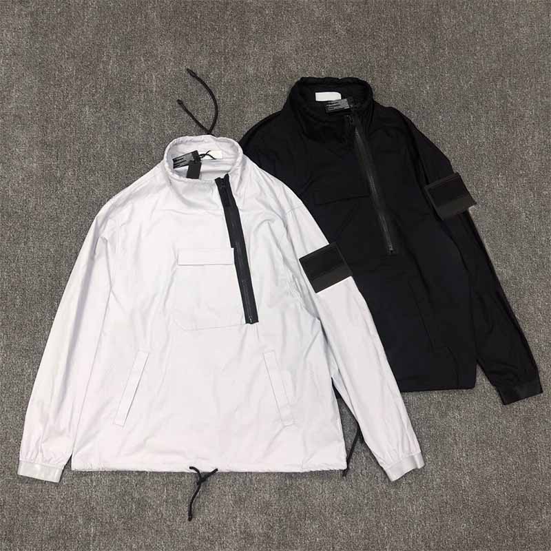 

Men Long Sleeve Man Pocket Hoodies zip coats Unisex Clothes Outdoor Streetwear Casual O Neck Loosed Hip Hop Fashion Autumn Spring Ins, Gray