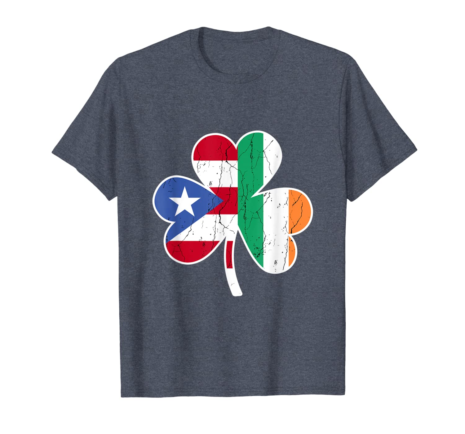 

ireland irish puerto rican st patrick's day tshirt, White;black