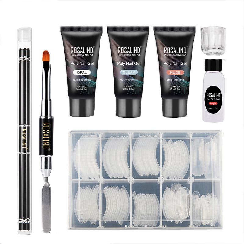 

Nail Gel 30ML Extension Glue Tool Set 3pcs Art Style Quick Liquid Supplies For Professionals Top Coat, Combination