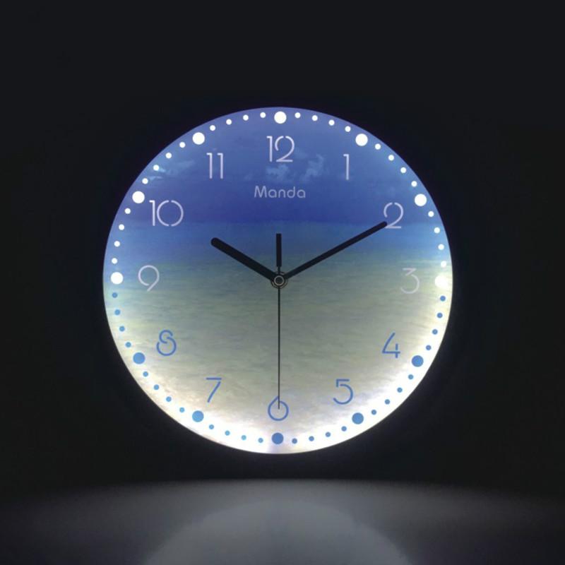 

Wall Clocks Luminous Decorative Clock 12 Inch LED Glowing Silent Large Modern Design Living Room Bedroom Nordic Home Decor