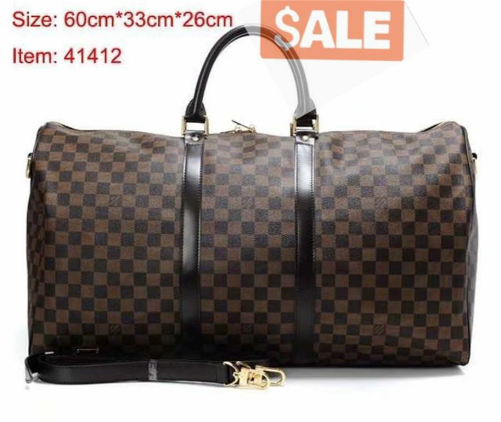 

1 5 LV LOUIS 1 VITTON Designer Handbag 55cm DUFFLE Man Travel Bag Mens Duffel Backpack Outdoor Luggage Bag Male Messenger68, Red;black