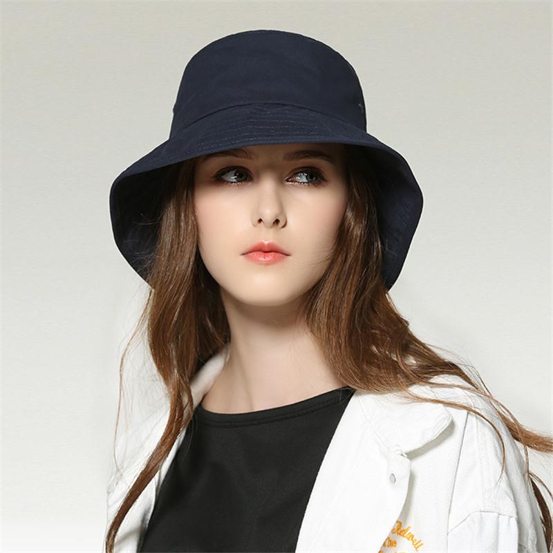 

Cloches EaLAB Bucket Hat Men And Women Couple Crushhat Tide Male Bone Outdoor Sunhat Sombrero Lovers Cap Cotton Fisherman Beach, Black