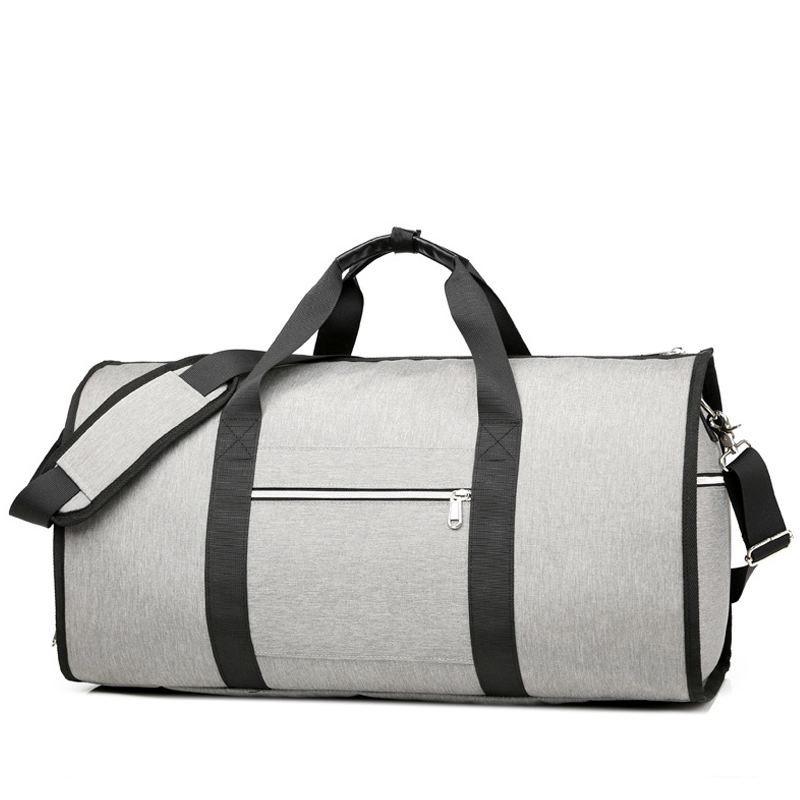 Handbag Shoulder Large Denim Travel Bag Solid Color Duffle Bag Dry and Wet Separation Gym Bags with Shoe Compartment Sports-image-749233688