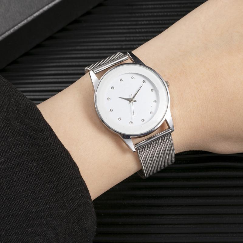 

Wristwatches Fashion Brand Watches For Men Luxury Big Dial Mesh Band Watch Men's Quartz Sports Clock Relogio Masculino, Women