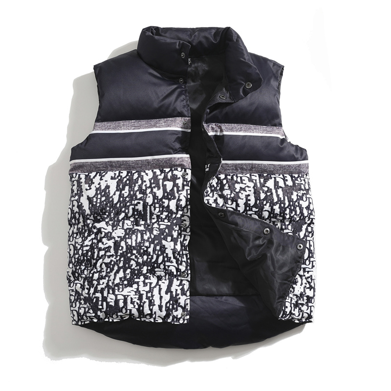 

2021 Designer Vest Mens Women Sleeveless Jacket Cotton Padded Mens Down Vest Winter Casual Coats Male Waistcoat Luxury Men's Vests, Black;white