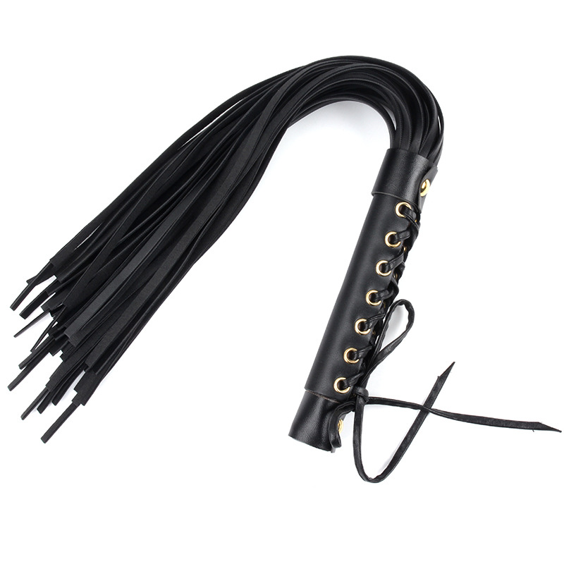 PU Leather Whips Erotic Fetish Sexy Flirting Whip Handle Flogger SM Restrain for Couple Play Spanking Riding Crop Sex Toys-image-736547984