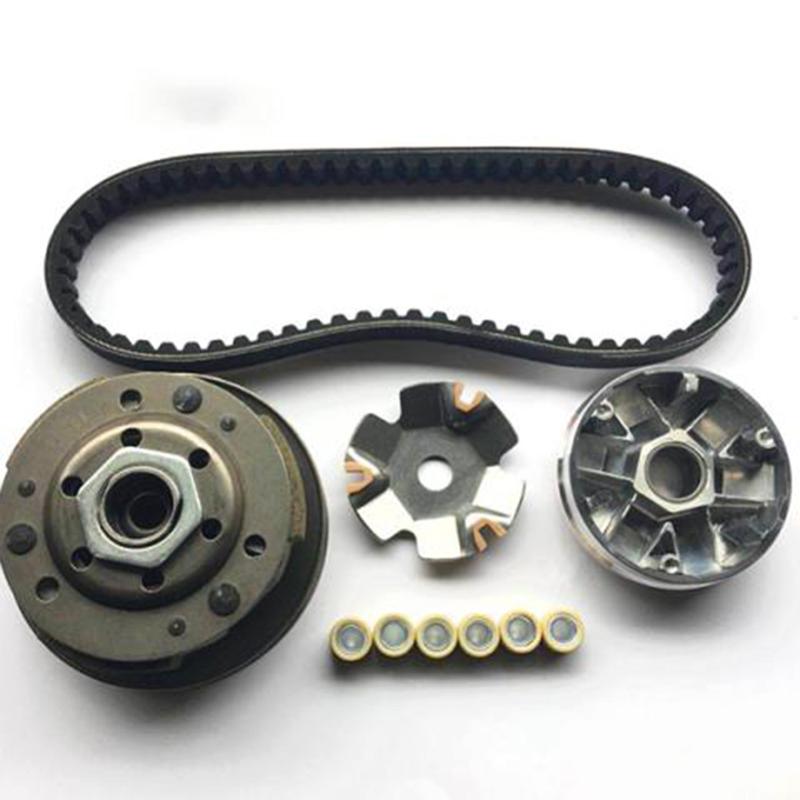 

Motorcycle Wheels & Tires FAN Clutch Variator Weight Rollers Drive Belt 743 20 30 For GY6 125cc 150cc Scooter Moped ATV GO KART