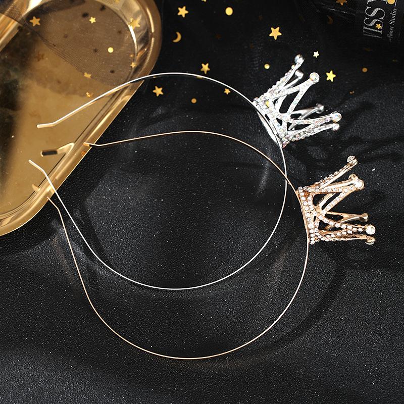 

Hair Clips & Barrettes Crown Tiara Children Princess Hairband Rhinestone Small Accessories Baby Birthday Girls Headband
