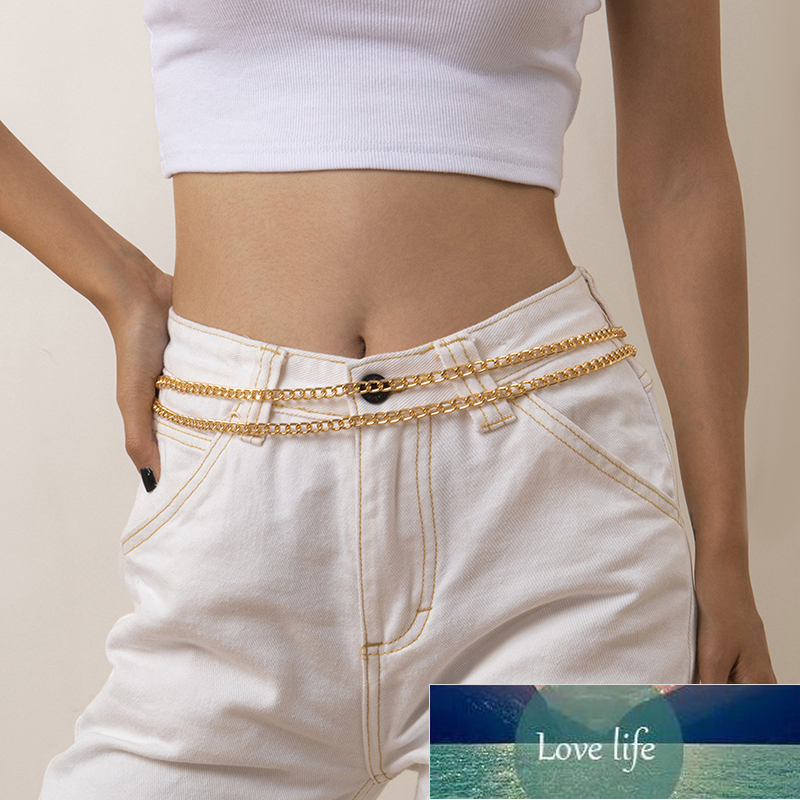 

Gold Sexy Gold Waist Chain Belt Women Girl Chain Alloy Belly Body Jewelry Fashion Sexy Double Layer