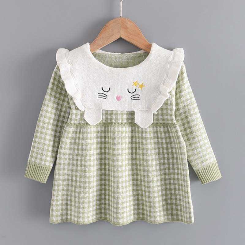 

Bear Leader Girls Princess Fashion Dress Autumn Girl Autumn Dress Kid Cartoon Cute Costume Cute Winter Children Clothes 210708, Ah4150green