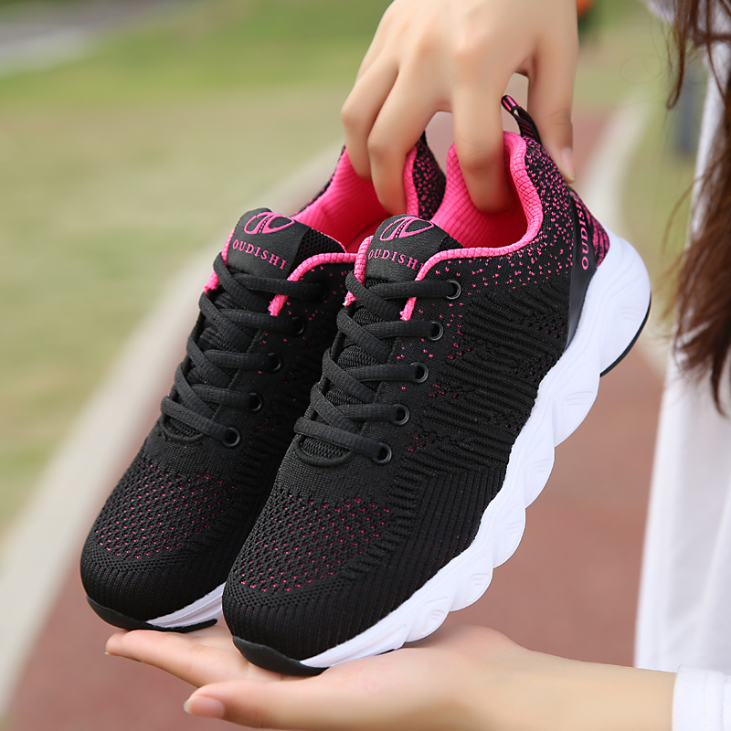 

High Quality Womens Sports Running Shoes breathable soft bottom casual ladies female students, A2