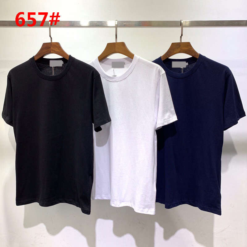 

#657 Brand designer Men's Reflective letters T-Shirt clothes short sleeve round neck Summer Fashion Classic clothing 3color M, Blue