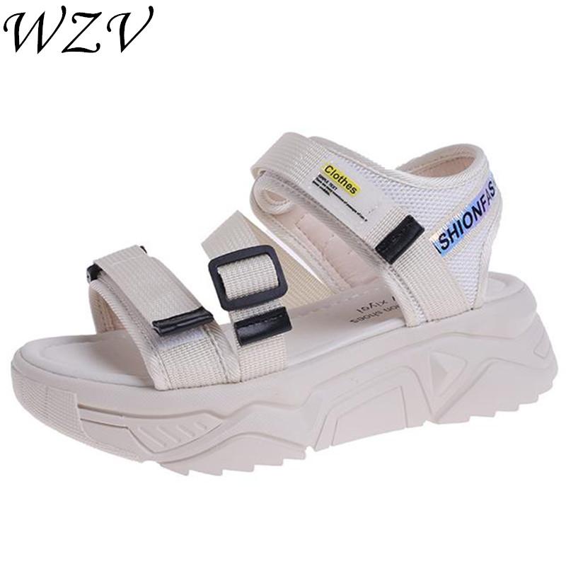

Black White Shoes Woman Sandalie Platform Sandals Women High Quality Ladies Summer Comfortable Sandalias De Muje S72 Dress
