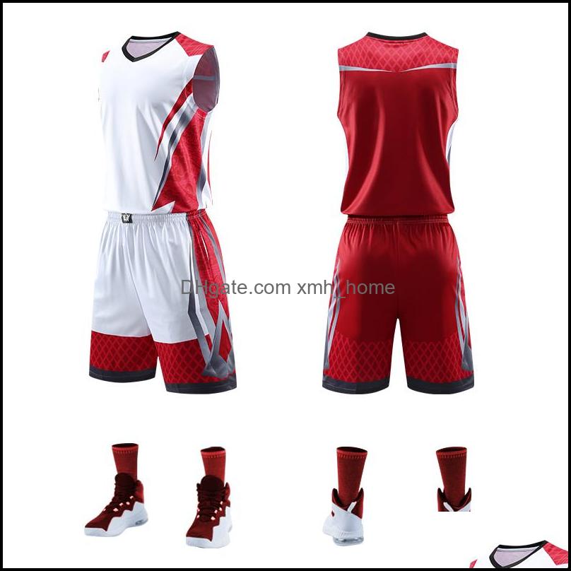 

Other Sporting Goods Sports & Outdoors5 Colors Top Quality Men Women Kids Basketball Jerseys Sets Uniforms Sport Clothing Shirts Shorts Suit