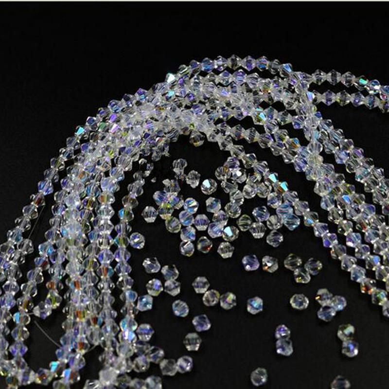 

Other 1 Set Clear Crystal AB Bicone Loose Beads For Jewelry Making Bracelets Necklaces DIY Beading Accessories 3MM 4MM 5MM 6MM 8MM