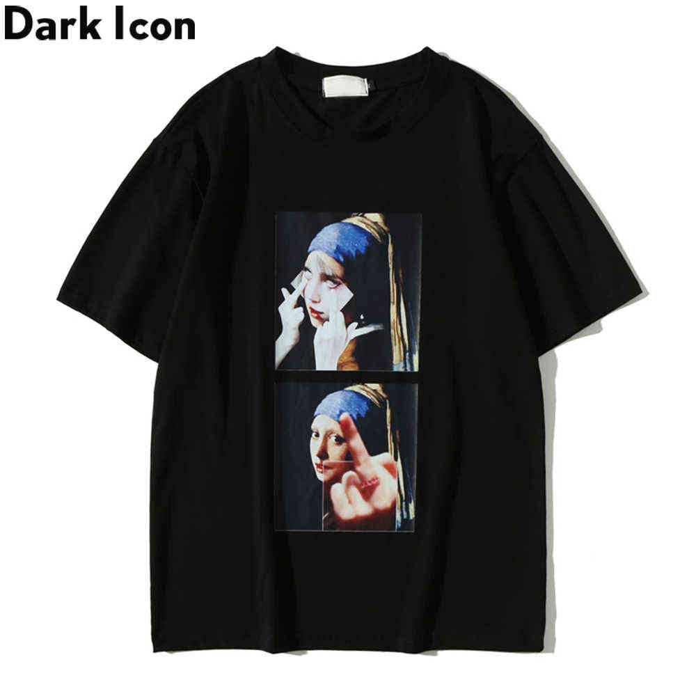 

Printed Streetwear Men's T-shirt Summer Short Sleeve Tshirts Men Tee Shirts Male Top 210603, White