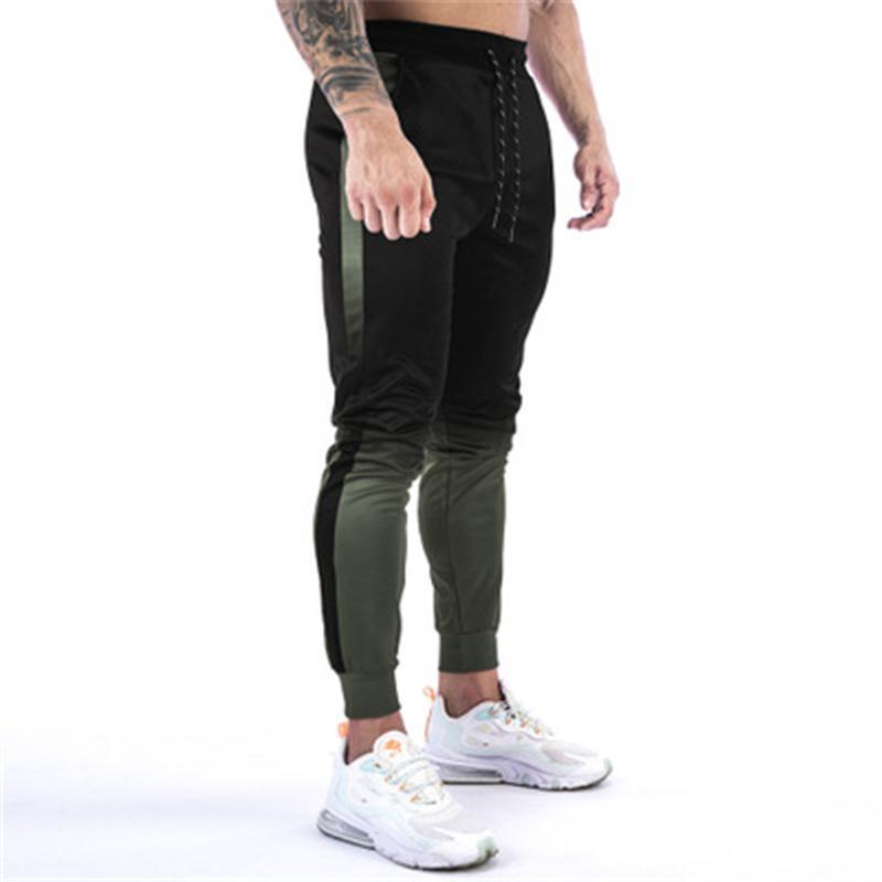 Male New Skateboard Casual Slim Trousers Mens 3D Gradient Skinny Pants Fashion Trend Hip Hop High Street Sport Fitness Pencil Pants Spring