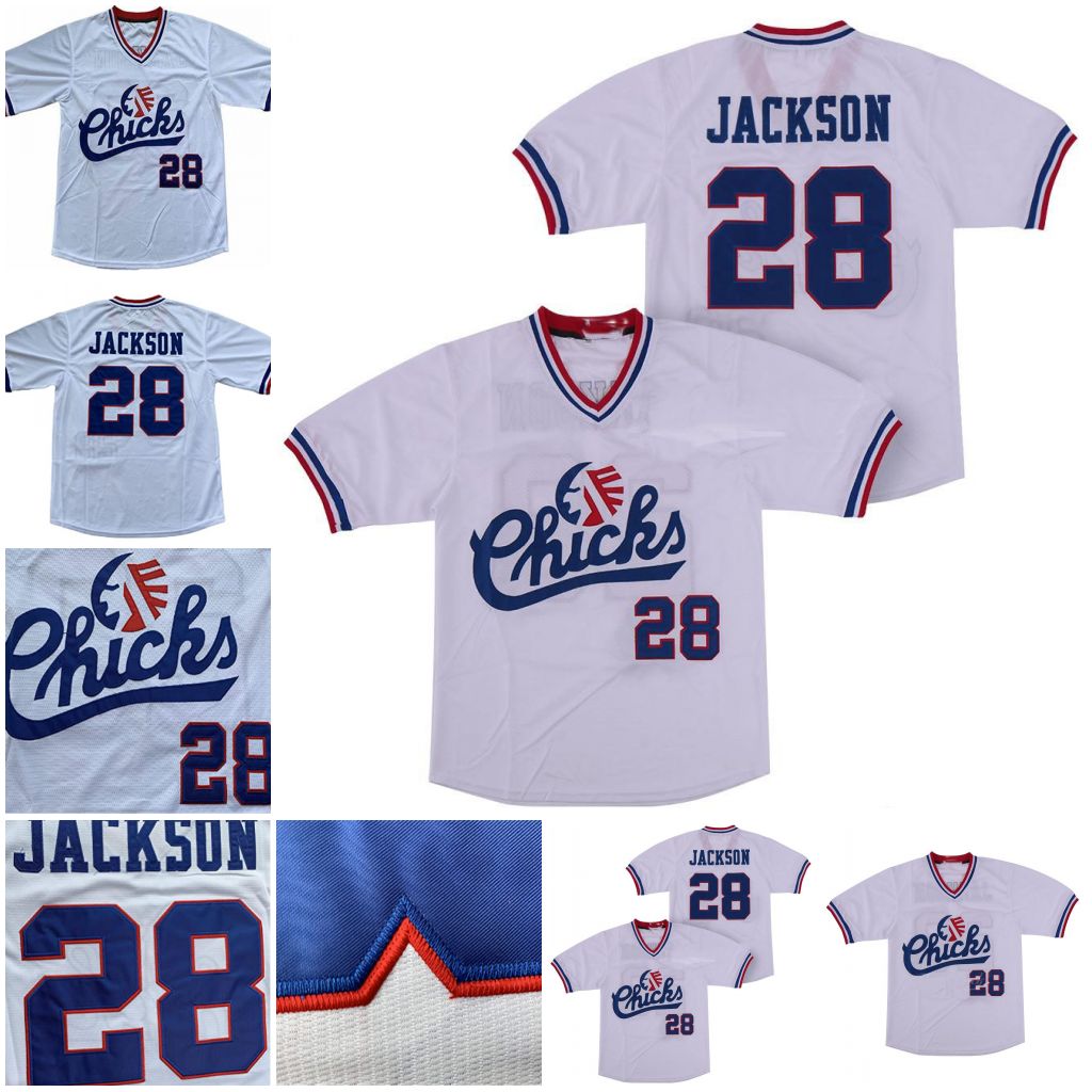

28 Bo Jackson Jersey Memphis Chicks Minor League Baseball Jerseys Retro White, Men's