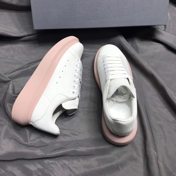 

Dress Shoes fashion designer men's and women's shoes, casual leather velvet, black, white red flat sole, platform 2C3R, Pink