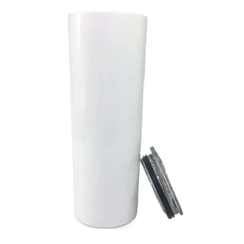 

hot selling custom 20oz sublimation straight tumbler 20 oz blanks white mugs stainless steel vacuum water bottle 883 Z2