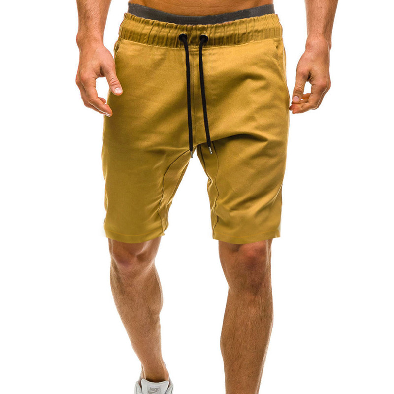 

Fashion Trendy Leisure Men's Shorts Bermuda Moleton Plat Shorts Men Elastic Waistband Casual Short Pants Comfort Swim Trunks, Orange