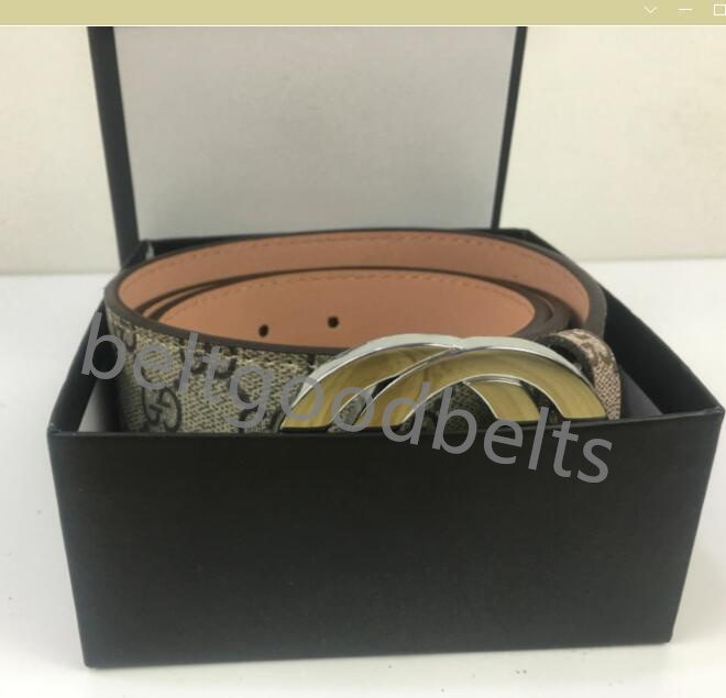 

Luxury Designers Belts for Women Business Fashion Leather Waistband Womens g buckle belt width no box, Black;brown