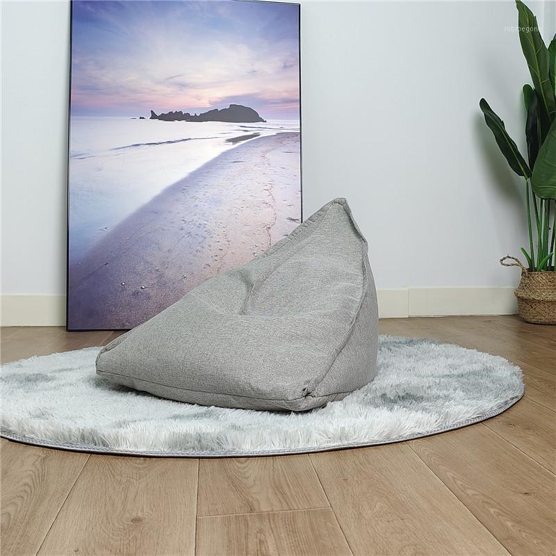 

Chair Covers Large Lazy Sofa Cover Chairs Without Filler Linen Cloth Lounger Seat Bean Bag Pouf Puff Couch Tatami Living Room Bedroom