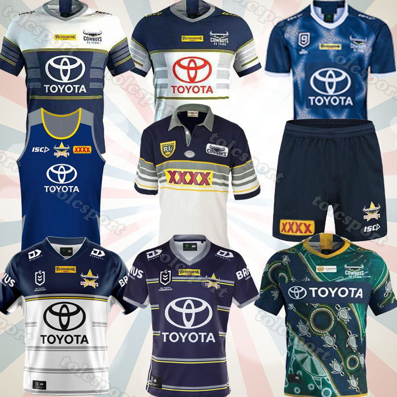 

2020 Top quality NORTH QUEENSLAND COWBOYS Nice RUGBY HOME AWAY JERSEY Size: S-5XL