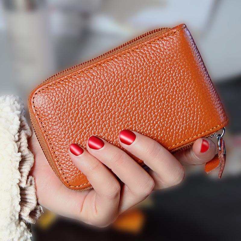 

Card Holders Coin Purse Holder Key Case Wallet Fashion China Solid Casual Leather Pu Men Women Zipper Bolso Mujer FemmeCard, Red