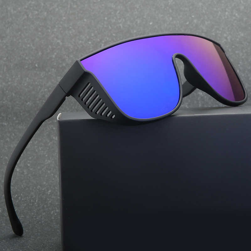 

Sunglasses 2021 same one piece large frame sunglasses for men and women 7007