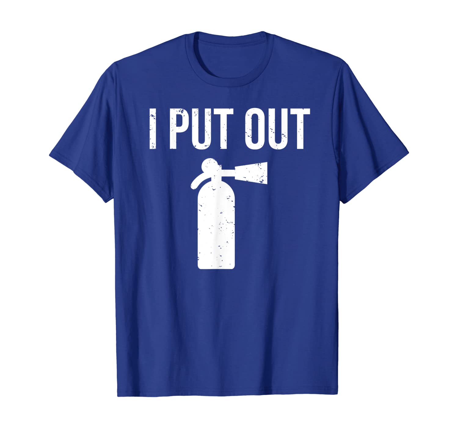 

i put out funny firefighter t-shirt fire extinguisher tee, White;black