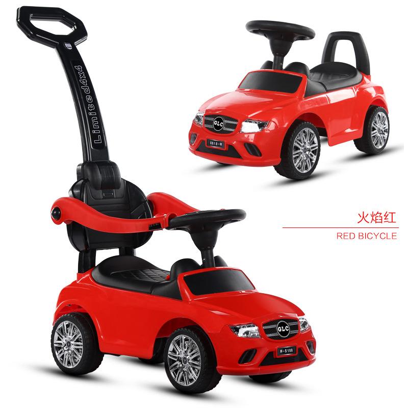 

Gift Sets Four Wheel Childrens Baby Walker Bicycle Outdoor Kids Ride On Toy Car Push Stroller Scooter With Music1-4years Old