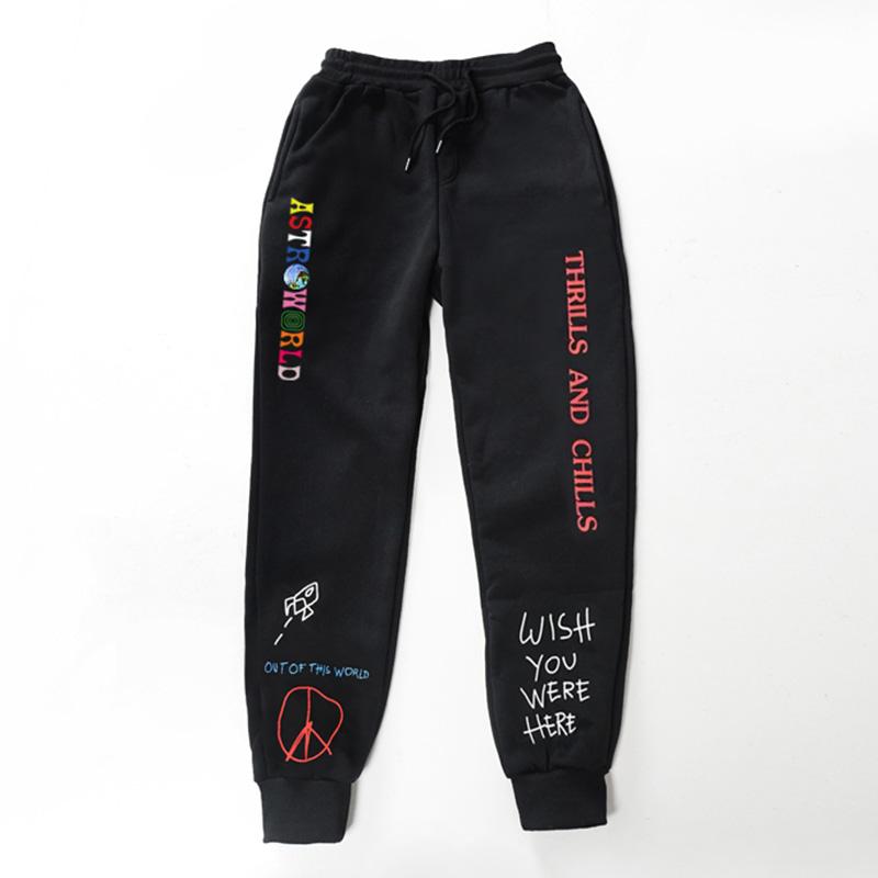 

Men's Pants Quality Fleece Trousers TRAVIS SCOASTROWORLD Letter Printed Women Men Jogging Hip Hop Streetwear SweatpantS