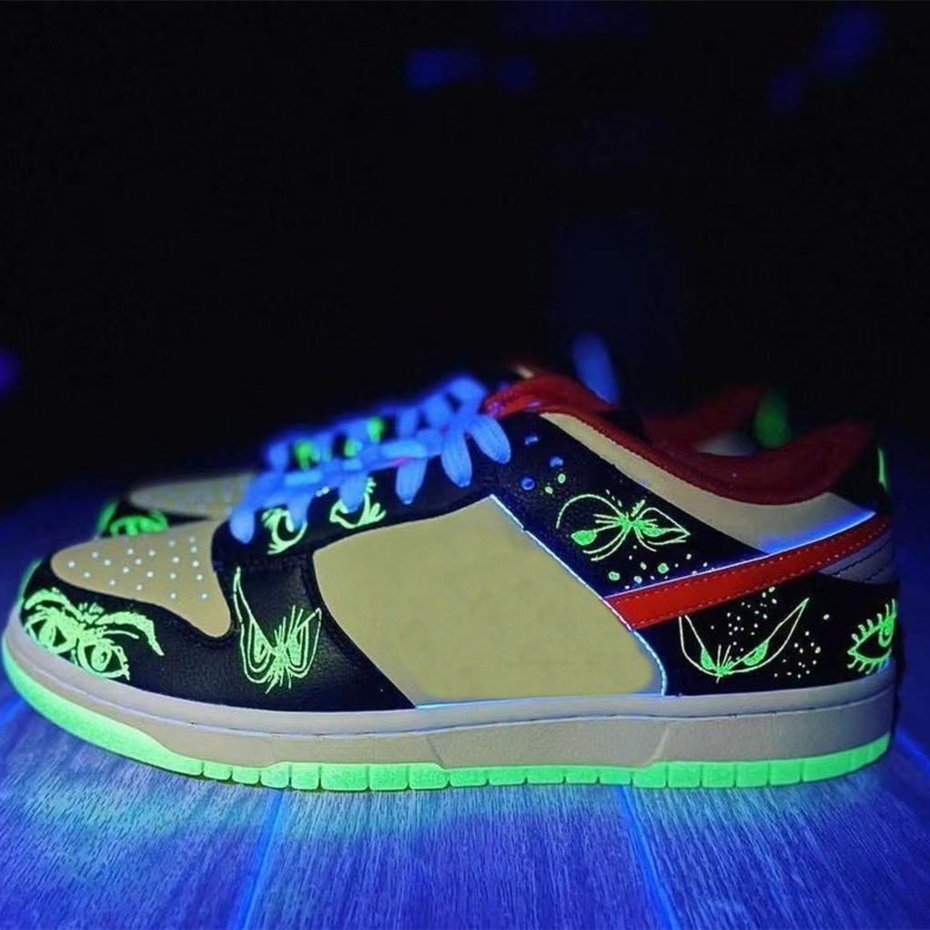 

2021 Basketball shoes outdoor sports training Sneakers Halloween Luminous wholesaler DD3357-100 with original box, Shoelace