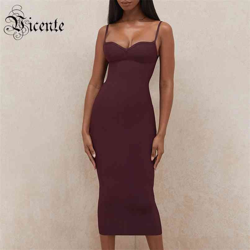 

Trendy Burgundy Slip Dress Sexy V Neck Sleeveless Celebrity Party Club Bandage Vestido 210520