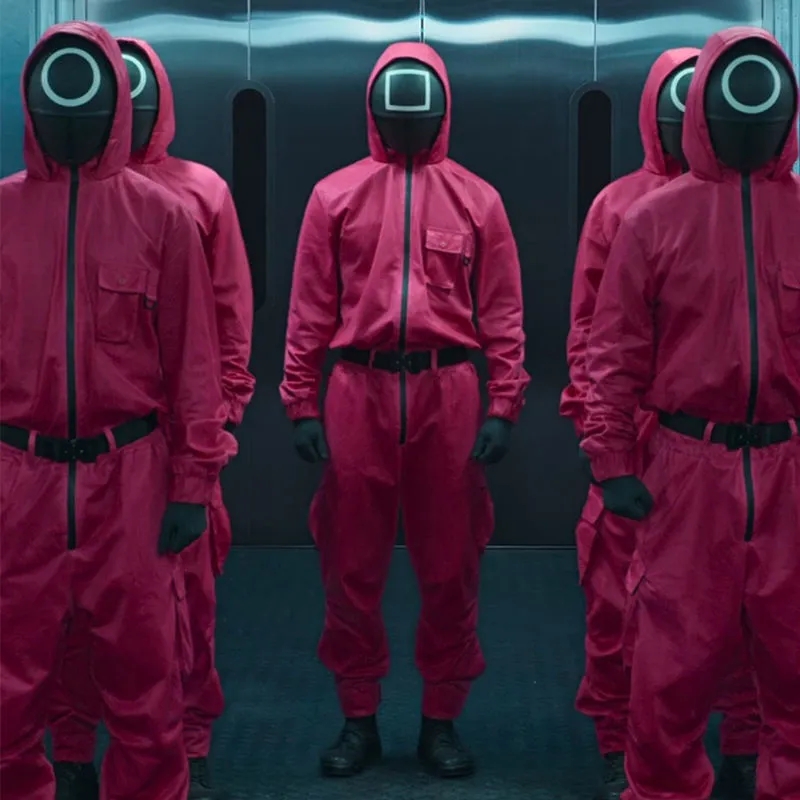 

Squid Game Mens Theme Costume Womens Mask Delicate Halloween Cosplay Party Masquerade Props, Supplement (not shipped separately)