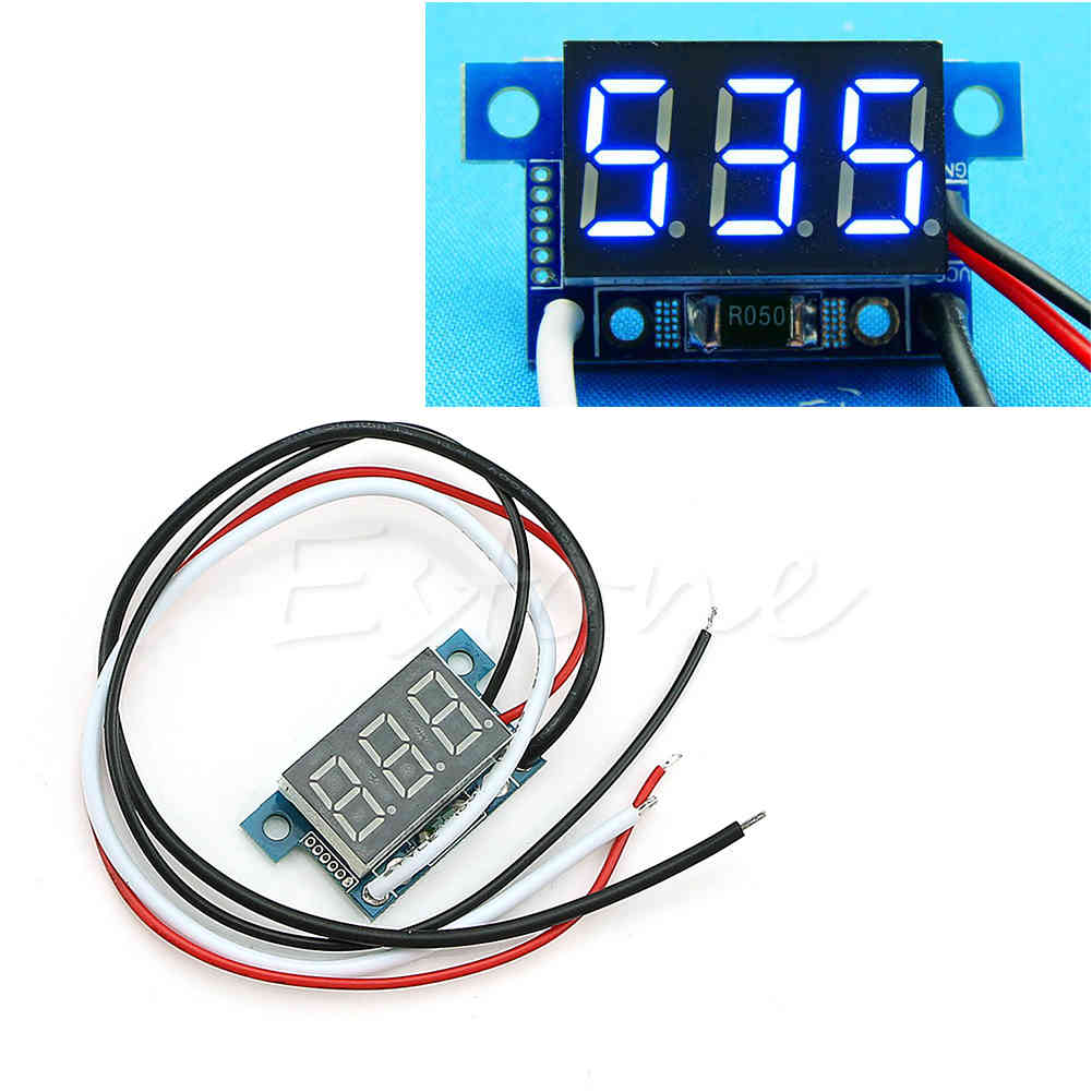 Mini Led 0-999mA Dc 4-30V Digital Panel Ammeter Amp Ampere Meter Met Draad Nieuwe 40JA-image-692831699