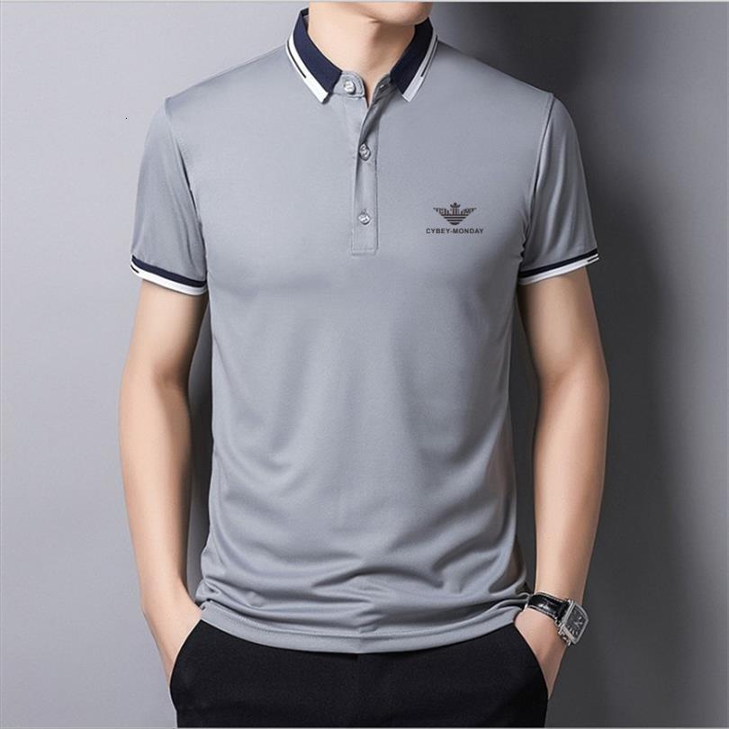 

summer spot men polos shirt, short sleeved breathable casual business social m, White;black