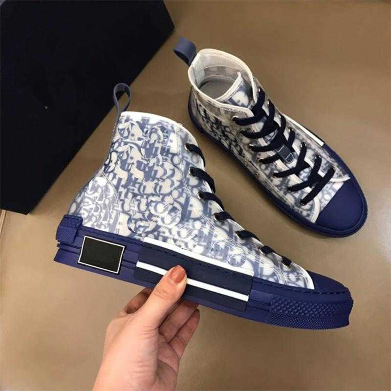 

2021 Designer Casual Shoes B23 24 Oblique Technology Canvas Trainers Sneakers Men Women Fashion Breathable Outdoor Platform Flat Trainer Sneaker 35-45, Customize