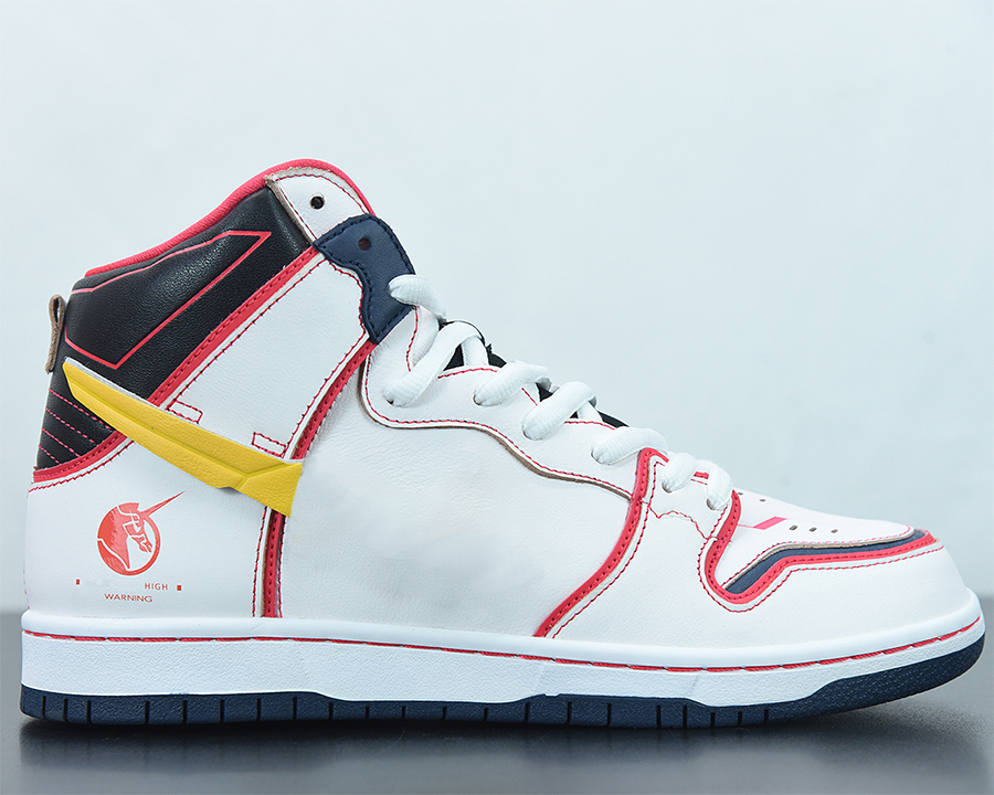 

Gundam x DK High Project Unicorn-RX-0 men women shoes top quality White Red Black mens trainers sports sneakers ship with box Size 13, #1