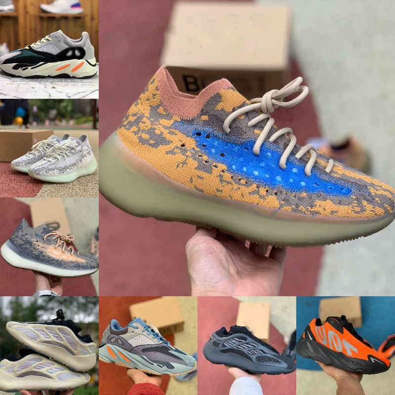 

High Quality Kanyes Inertia Mens Running Shoes Wests V2 V3 380 Wave Black Static Runner MNVN Solid Grey Magnet Bone Tephra Geode Womens Sneakers