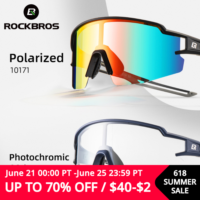 

ROCKBROS Cycling Glasses Polarized Built-in Myopia Frame Sports Sunglasses Men Women Glasses Cycling Eyewear Goggle