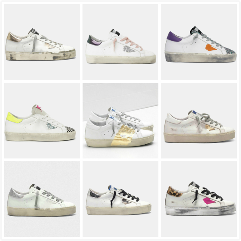

Italy Fashion Hi Star Sneakers Golden luxury Women Shoes Double height Bottom Designer Man Casual Shoe Classic Do-old Dirty Trainers, Star33