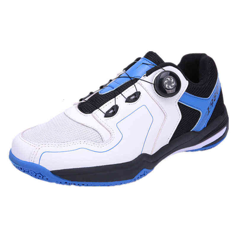 

Badminton Shoes, Table Tennis Men's Women's Automatic Lacing, Competition and Training Net, 6003 white blue