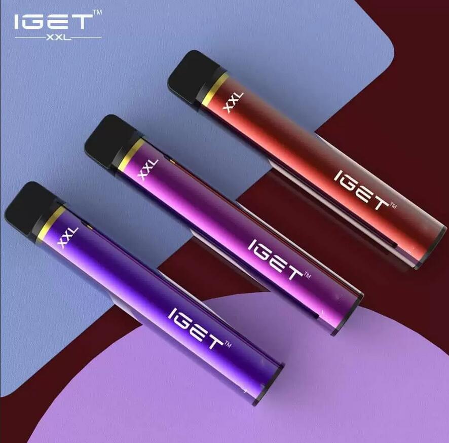 

100% Top Quality Iget XXL Disposable Cigarettes Pod Device Kit 1800 Puff 950mAh 7ml Vape Stick For BANG SHION Lite Plus PRO Max 2000 2500