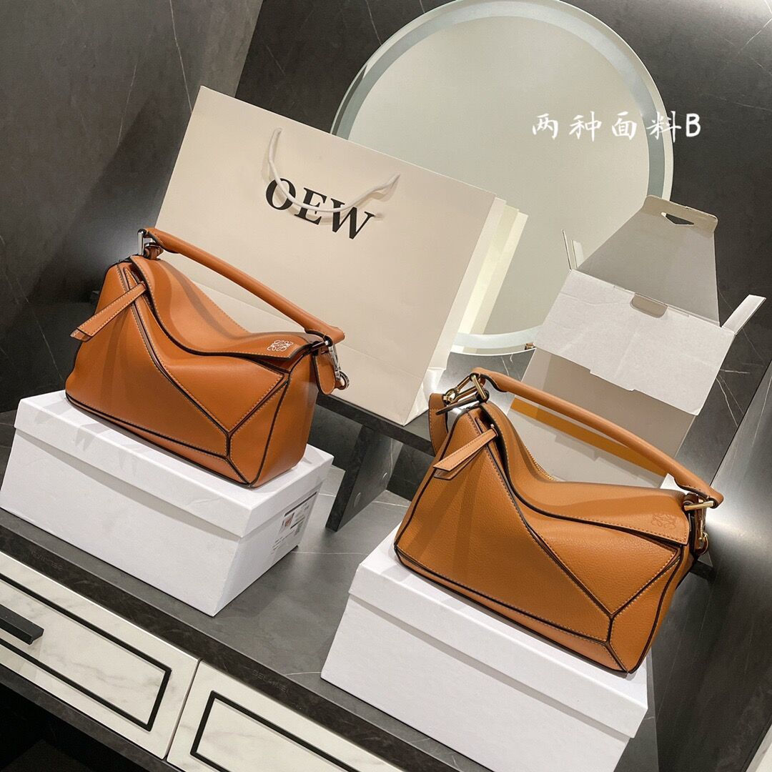 

Bags Designers Handbags 2021 Luojia Geometric Bag Mosaic Puzzle Bag Leather Light Luxury European and American Fashion Atmosphere Hand Carrying Single Shoulder