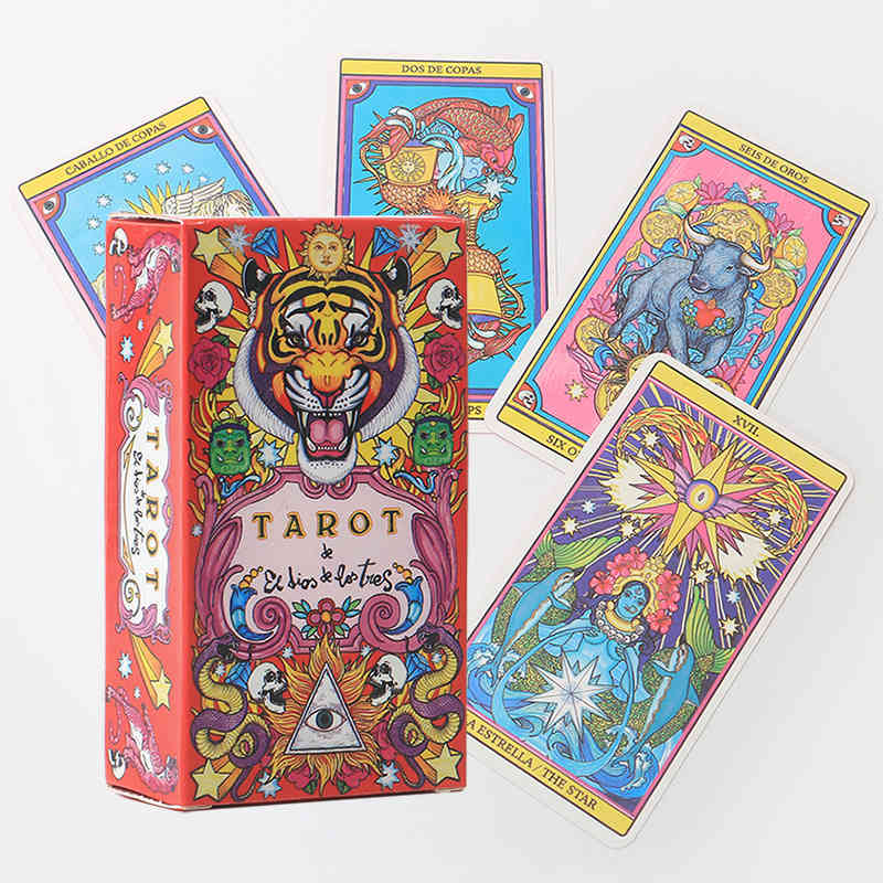 

new Tarot de EI Dios de Los tres three gods English version Tarot oracles card Cards Black Friday deals