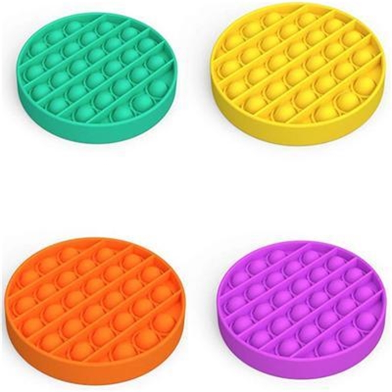 

2021 Fashion Decompression Push Pop Bubble Fidget Sensory Toy Autism Special Needs Anxiety Stress Reliever for Students WorkersV14J EQAY