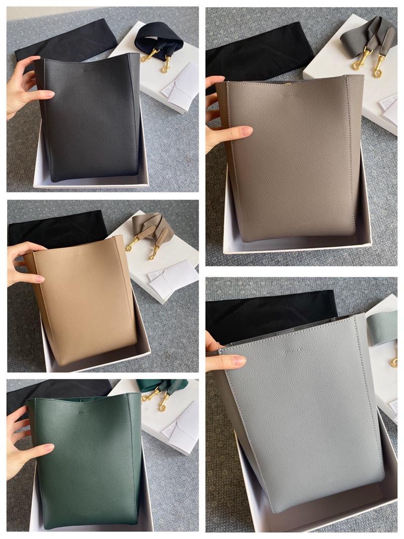 

Evening Bags Designers Womens Handbags Cow Leather Bucket Bag Clutch Pouch Soft Voluminous High Quality Luxury Wallet Solid Color Hobo