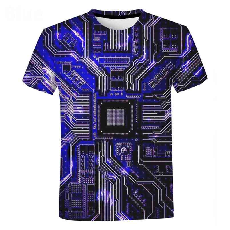 

Electronic Chip 3D Print T Shirt Unisex Fashion Casual Short Sleeve Oversized T-shirt Men Harajuku Streetwear Hip Hop Cool Tops 210721, Vip1